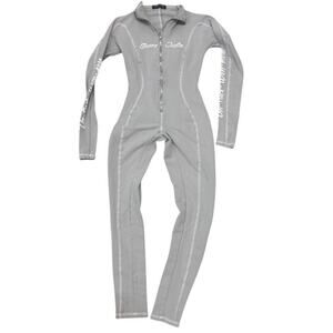 Shane Justin Medium zip front exposed topstitch sporty jumpsuit P3 3499